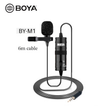 BOYA BY-M1 Mini Wired Lavalier Collar Tie Clip Mic Microphone for Iphone